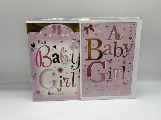 Baby girl card image