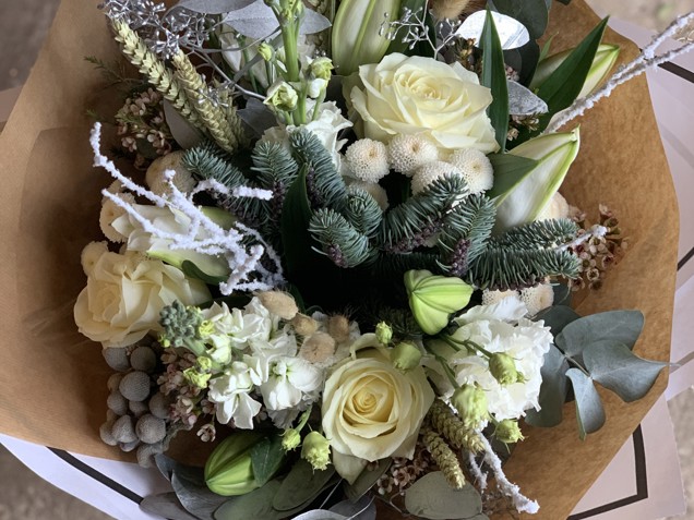 Florist choice White Xmas bouquet image