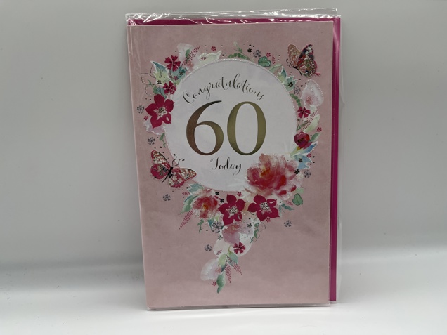 60th birthday card image