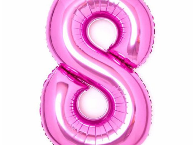 Pink Number 8 image