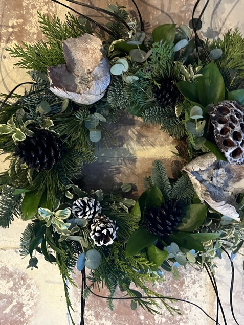 Christmas Wreath - with black image