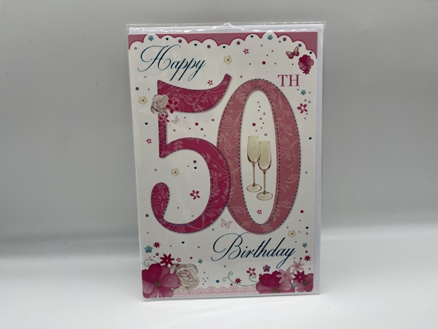 50th birthday card  image