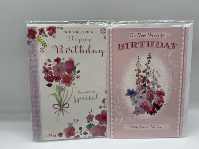 Floral generic birthday card  image