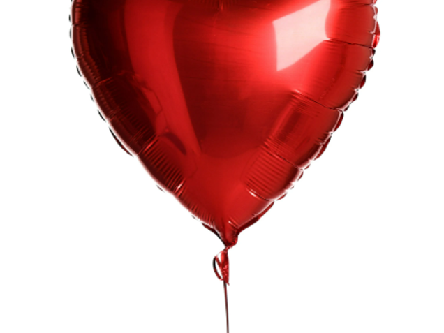 Red Heart Balloon - With Personalisation  image